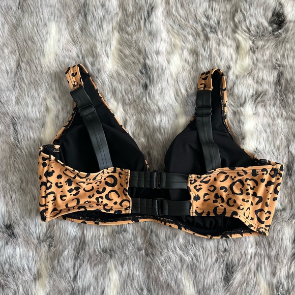 Swimsuits for all Gabi Fresh Leopard Print Bikini Top size 18 E/F - Picture 3 of 5